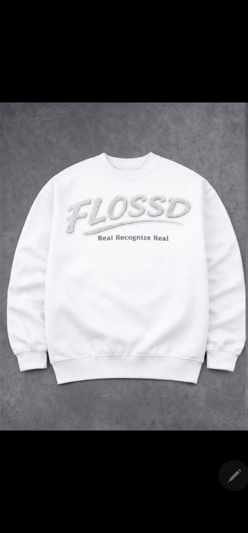 Black Crewneck - FLOSSD