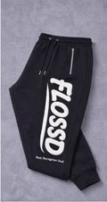 Black - Trackpants - FLOSSD
