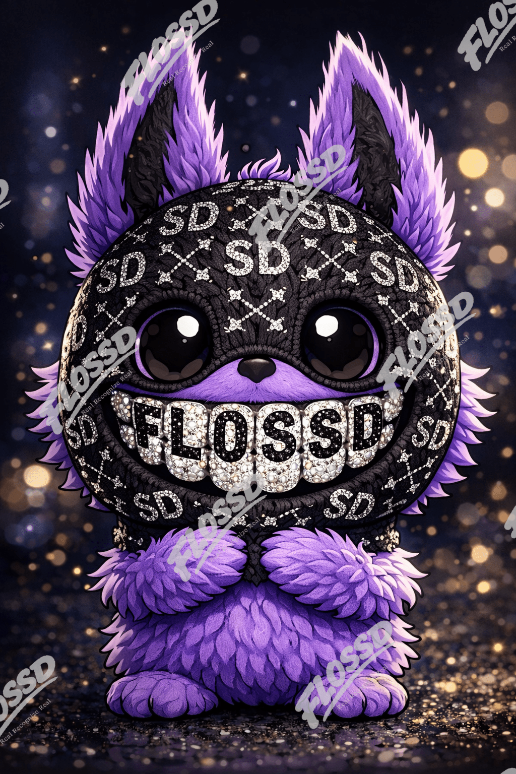 Digital picture - iced out ski mask - FLOSSD