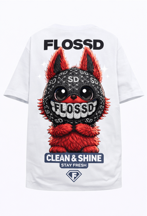 Ski mask Tee - red - FLOSSD